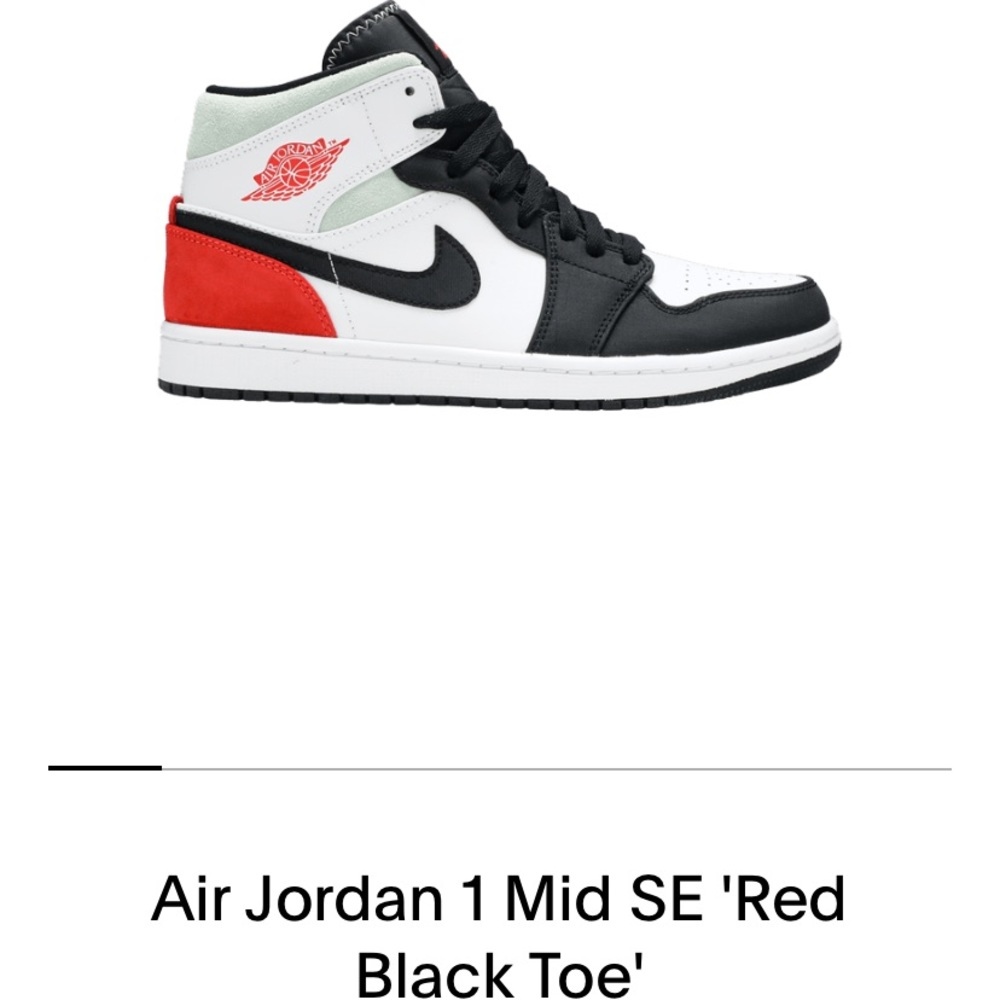 Air Jordan 1 Mid SE ‘Red black toe’